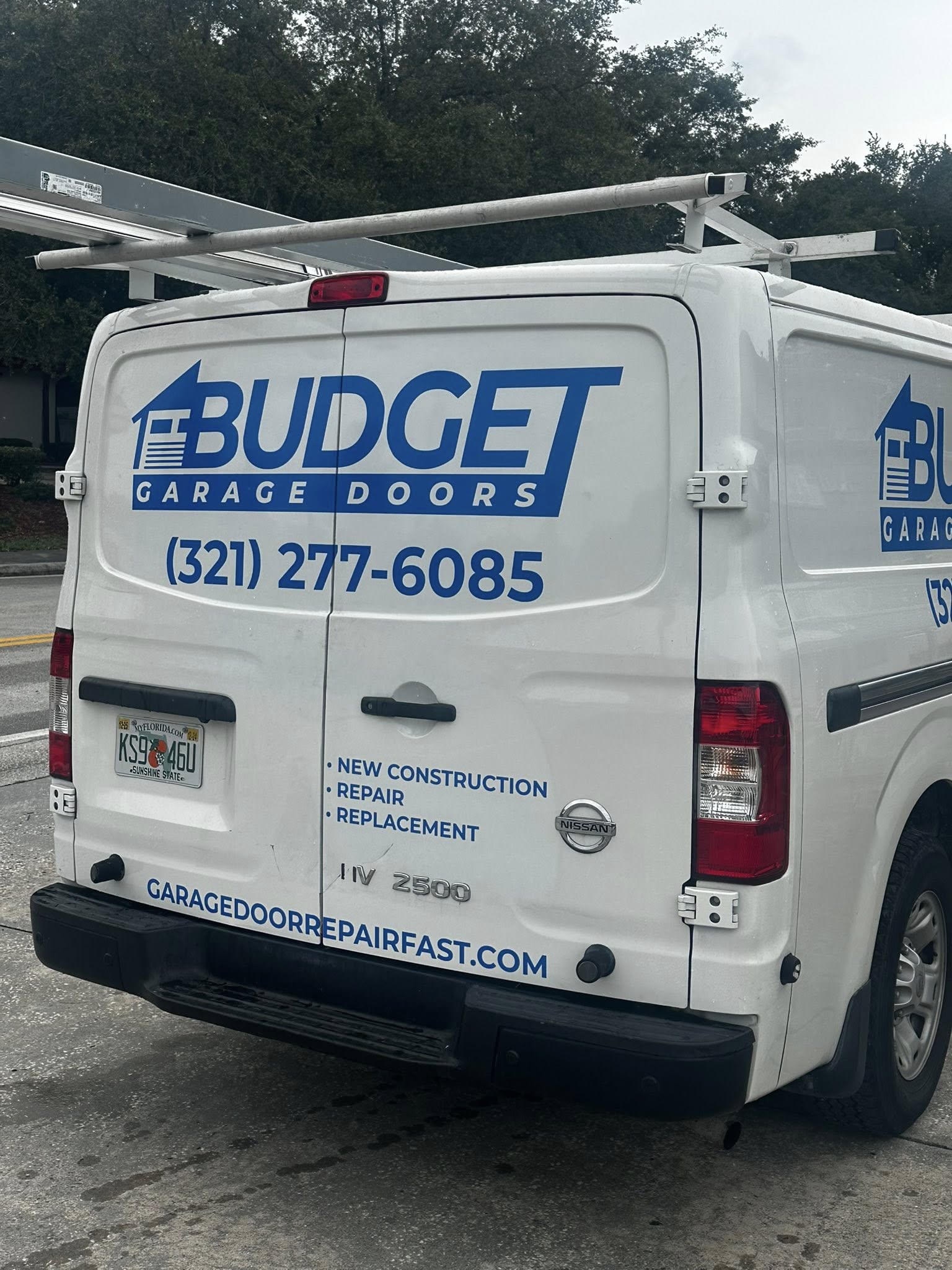 Budget Garage Doors service van