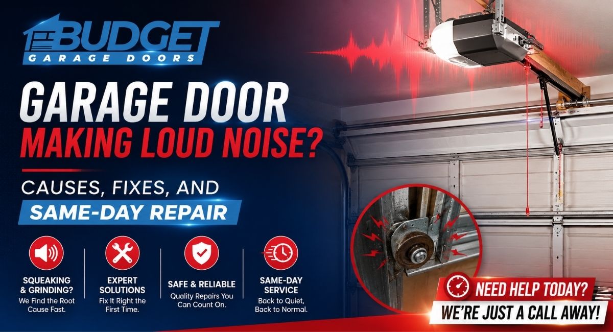 You are currently viewing Garage Door Making Loud Noise? Causes, Fixes, and Same-Day Repair