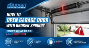 Read more about the article How to Open Garage Door With Broken Spring? Here’s What to Do (and NOT Do)