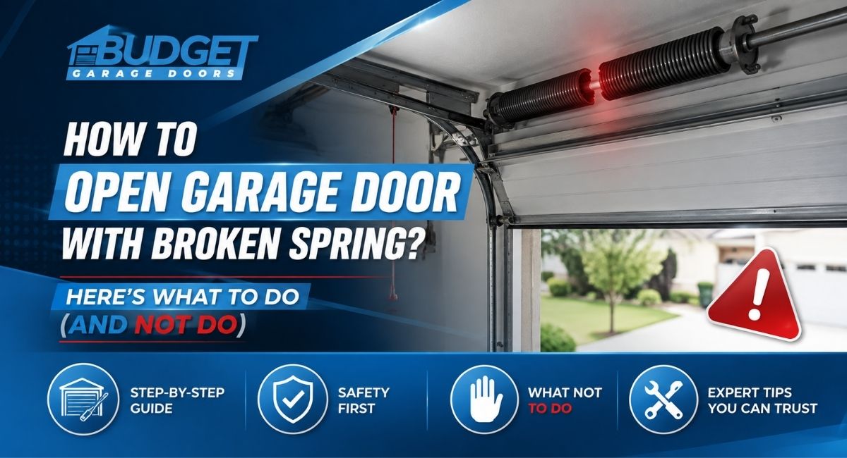 Read more about the article How to Open Garage Door With Broken Spring? Here’s What to Do (and NOT Do)